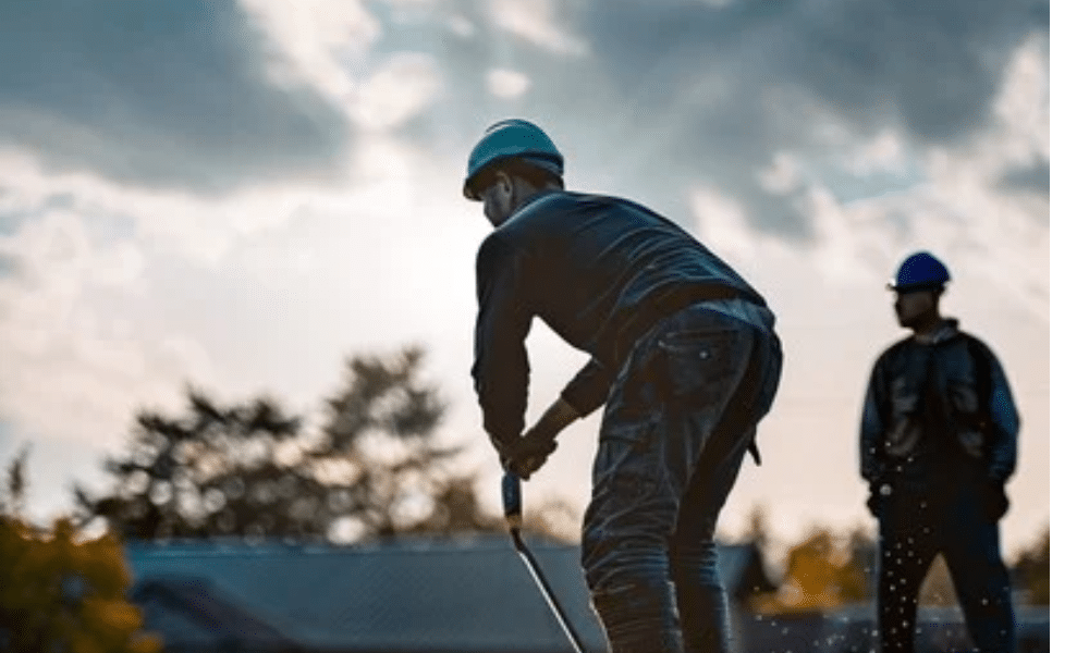 temporary storm protection what to do while you wait for roof repairs Storm-damaged commercial roof temporarily tarped to prevent leaks—schedule your storm repair assessment with WaterTight Roofing today. Call 888-809-9976 now!