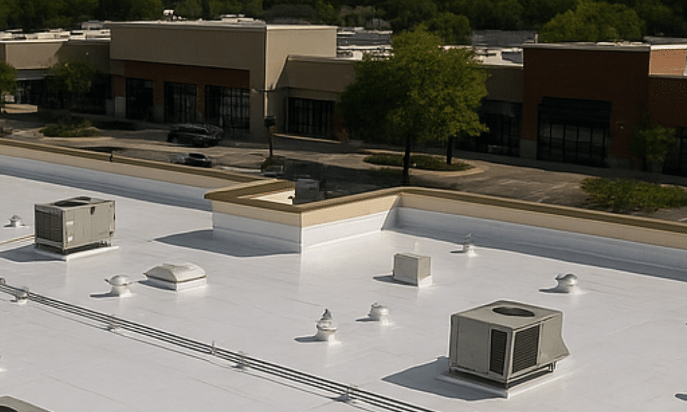 the role of warranties in commercial roofing projects Commercial roof warranty coverage with maintenance and repair icons – understand your warranty and protect your investment; contact WaterTight Roofing for expert guidance.
